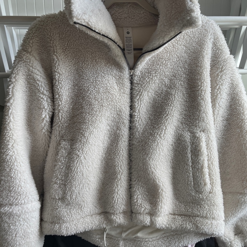 Lululemon Cinchable fleece Zip-Up jacket size 4